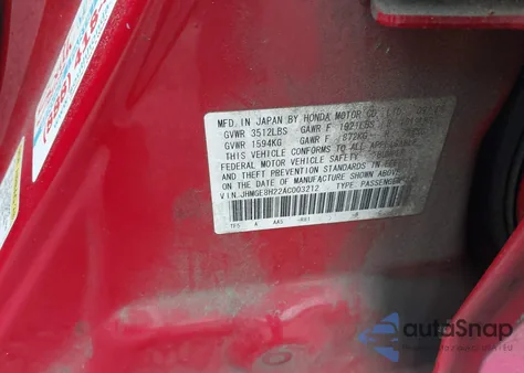 2010 Honda Fit z USA, uszkodzony, nr VIN JHMGE8H22AC003212